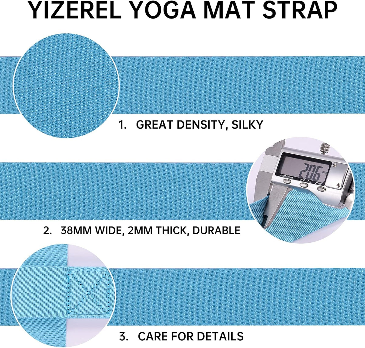 2 Packs Yoga Mat Strap for Carrying,Yoga Mat Carrier