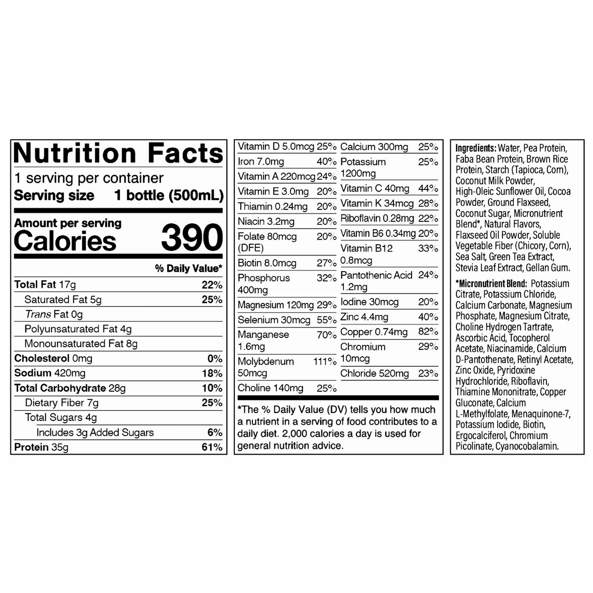 Huel Black Edition High-Protein Chocolate Meal Replacement Drink, 16.9 Fl Oz, 12-Pack